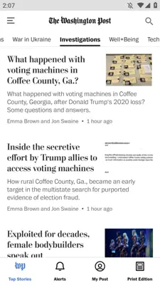 Washington Post android App screenshot 0